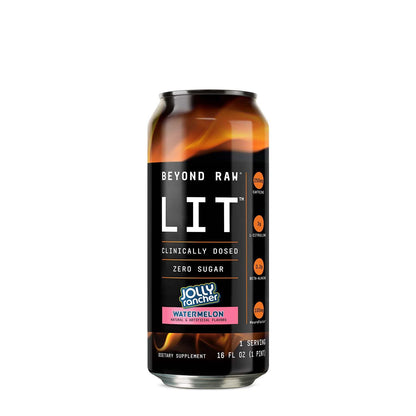 BEYOND RAW LIT On The Go | Ready to Drink Cans | Contains Caffeine, L-Citrulline