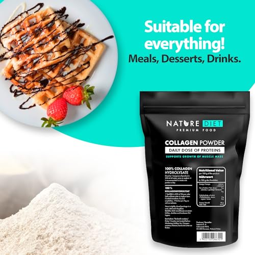 Nature Diet - Collagen Powder 600 g | Hydrolysate | Unflavored | Collagen Peptides | Source of Protein