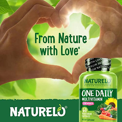 NATURELO One Daily Multivitamin for Women - Energy Support - Whole Food Supplement