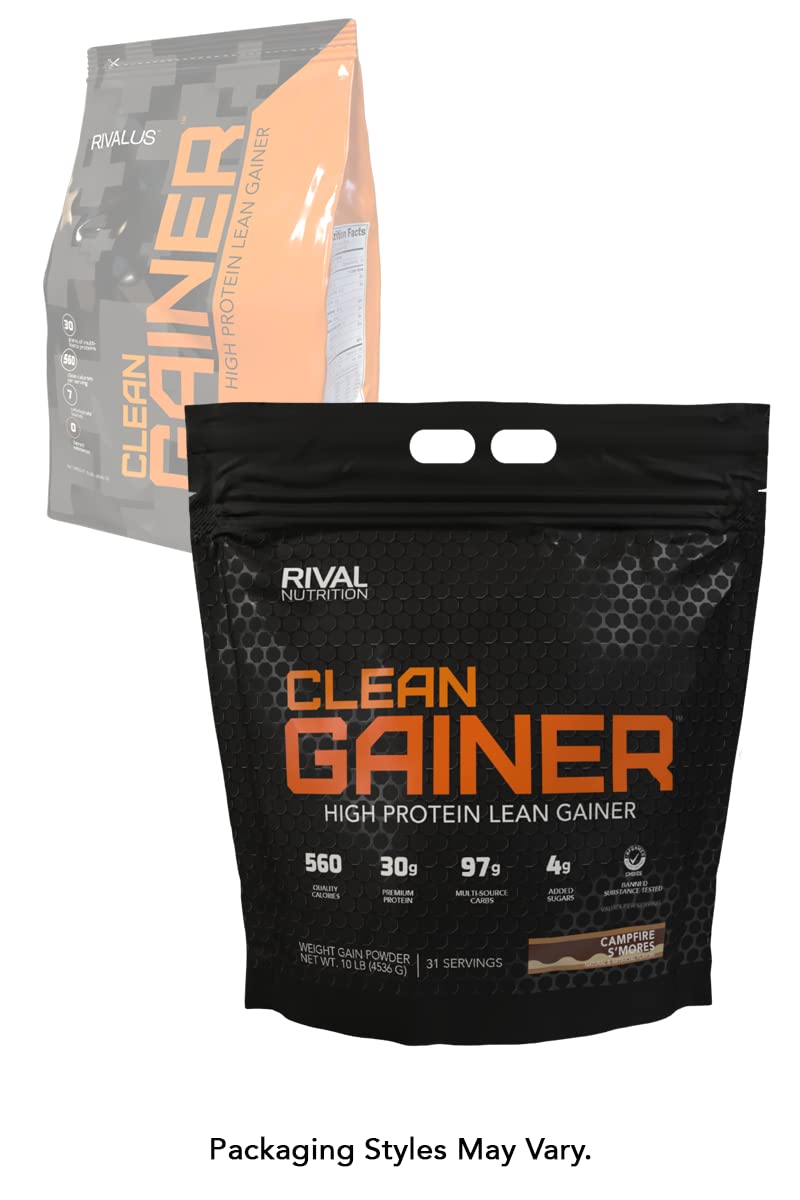 Rivalus Clean Gainer, S'Mores, 10 Pound