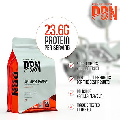 PBN - Premium Body Nutrition Diet Whey Strawberry 1kg Pouch