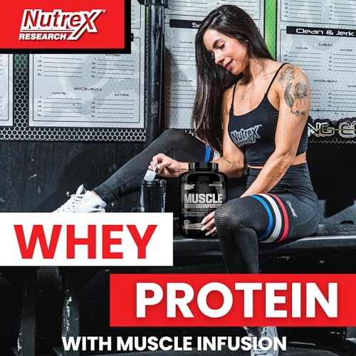 Nutrex Research Whey Protein Powder, Chocolate Muscle Infusion Whey Isolate w/EAA