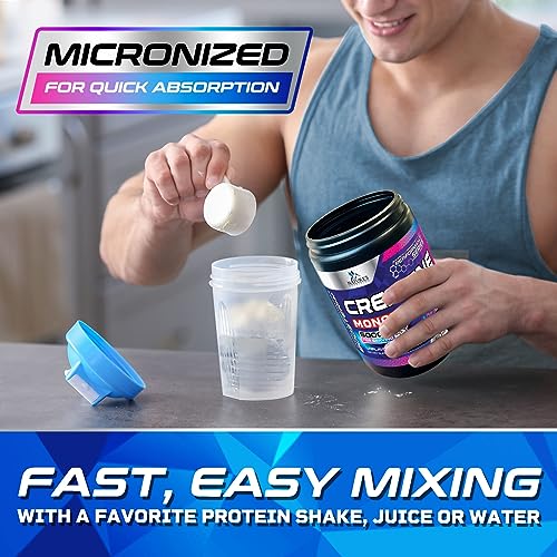 Micronized Creatine Monohydrate Powder - 100% Pure Unflavored Creatine Powder