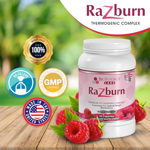 BioSource Labs Razburn – Premium Thermogenic Complex Pills with Natural Ingredients