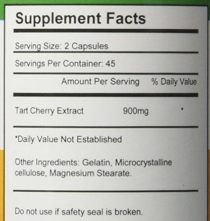 KRK SUPPLEMENTS 2 Bottles Tart Cherry Extract 900mg Per Serving 180