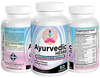 Ayurvedic Herbs (All-in-1) Supplement 2-Month Supply - Ayurveda Mind, Body & Spirit Herb