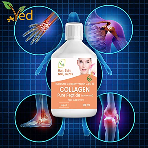 Liquid Collagen Peptides Supplement, Faster Absorption Dietary Hydrolyzed Drink