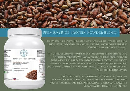 Complementary Supplements | BodyFuel Brown Rice Protein Powder Plus Chicory, Green Tea