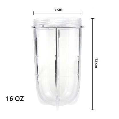 2 PCS Replacement Cups For Magic Bullet Replacement Parts 16OZ Blender Cups Jar