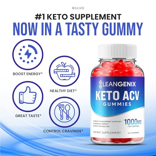 (2 Pack) LeanGenix Keto ACV Gummies - Official - Keto Lean Genix ACV Advanced Formula