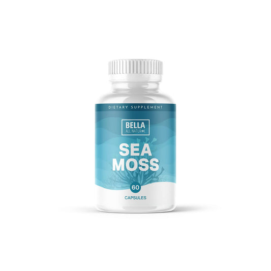 Bella All Natural Sea Moss Vitamins | Pure Sea Moss | Irish Sea Moss, 60 Capsules