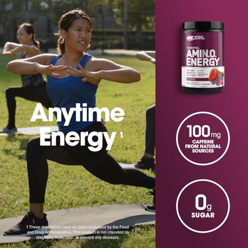 Optimum Nutrition Amino Energy - Pre Workout with Green Tea, BCAA, Amino Acids