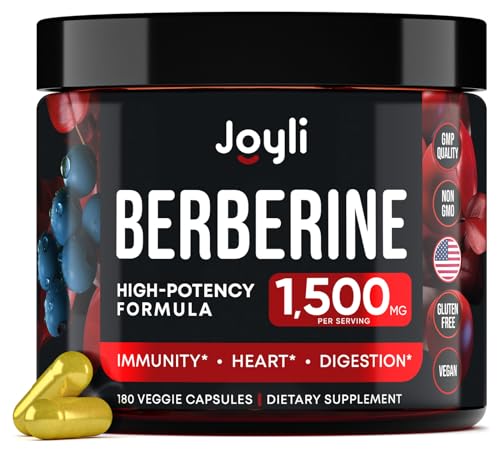 Berberine Supplement - Berberine 1500MG for Diet, GI Health & Water Loss - Pure Berberine