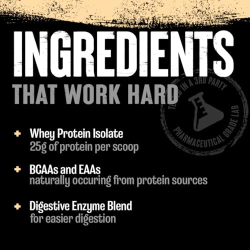 Animal Whey Isolate Whey Protein Powder – Isolate Loaded for Post Workout and Recovery