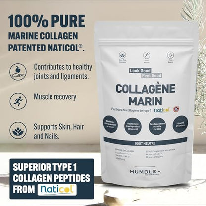 Naticol® Marine Collagen Powder - 300g Pack - Natural Source - Neutral Taste - Joint Comfort