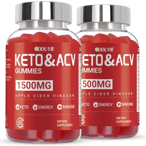 DDUYIE Keto ACV Gummies for Weight Loss - 1500mg Keto ACV Gummies Advanced Weight Loss 