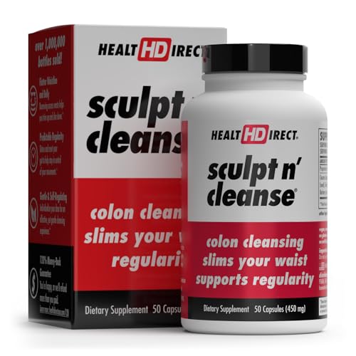 Health Direct Sculpt n' Cleanse - Herbal Colon Cleanse for Digestive Health & Regularity 