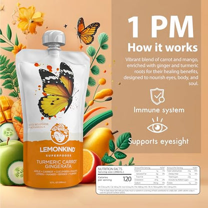 LEMONKIND 1-Day CORE Colon Juice Cleanse: Detoxing, Weight Loss Support, Boost