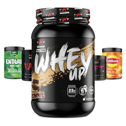 TWP Nutrition Platinum Series All The Whey Up Protein Powder Shake, 23g Whey Protein, Low Fat