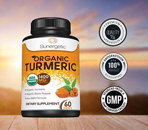 USDA Certified Organic Turmeric Supplement – Includes Organic Turmeric & Organic Black