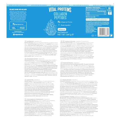 Vital Proteins Collagen Peptides Powder Supplement (Type I, III), Unflavored Hydrolyzed Collagen