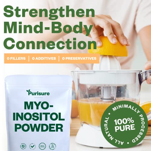 Purisure Myo-Inositol Powder, 250g, Fertility, Hormonal Balance and Ovarian Support