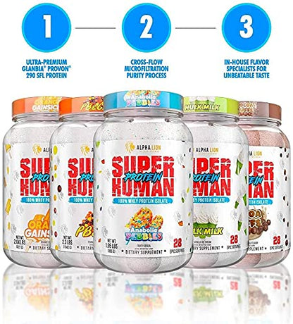 ALPHA LION Superhuman Whey Protein Powder, Great Tasting Pure Whey Protein Isolate