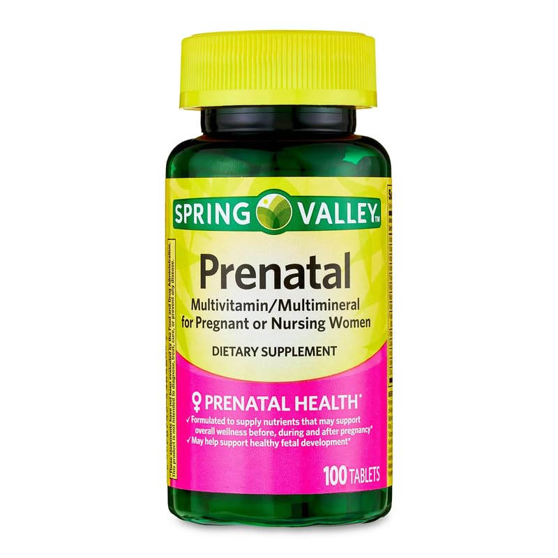 4 TOP CARE Prenatal Multivitamin/Multimineral for Pregnant and Nursing Women Dietary Supplement Tablets