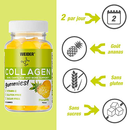 Weider Collagen Gummies - with Collagen for Joints and to take Care of Bones and Cartilage