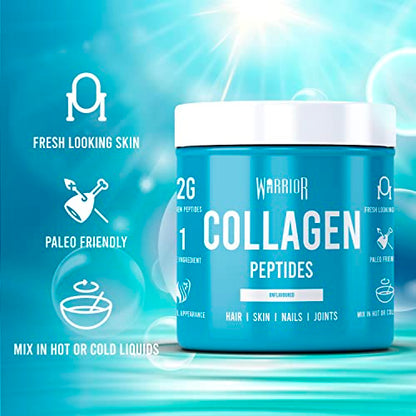 Warrior Collagen Peptides - Collagen Powder - 180g - Made from Premium Bovine Hydrolysed Collagen