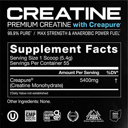 Muscle Feast Creapure Creatine Monohydrate Powder for Muscle Growth Nutritional