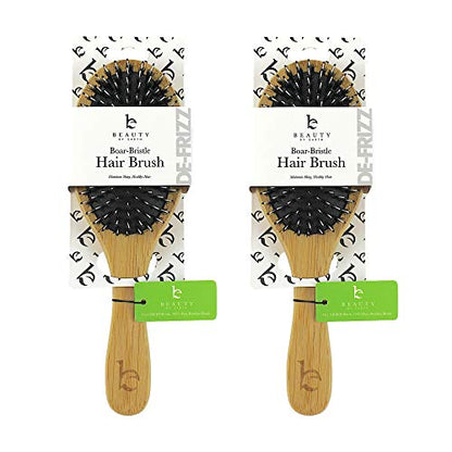 Beauty by Earth Boar Hair Brush for Fine Hair - Boar Bristle Hair Brush for Thick Hair