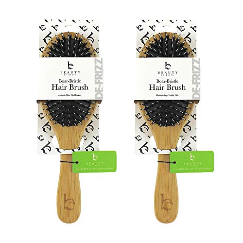 Beauty by Earth Boar Hair Brush for Fine Hair - Boar Bristle Hair Brush for Thick Hair