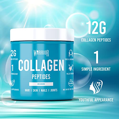 Warrior Collagen Peptides - Collagen Powder - 180g - Made from Premium Bovine Hydrolysed Collagen