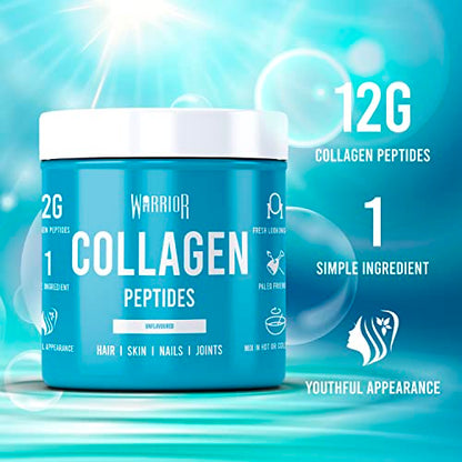 Warrior Collagen Peptides - Collagen Powder - 180g - Made from Premium Bovine Hydrolysed Collagen