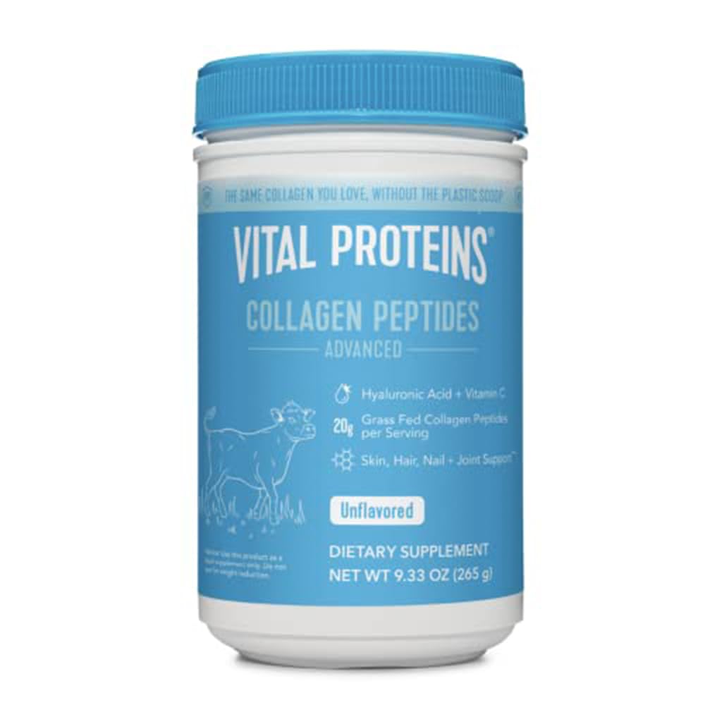 Vital Proteins Collagen Peptides Powder, 9.33 oz Unflavored + 15 oz Vanilla Plant Protein