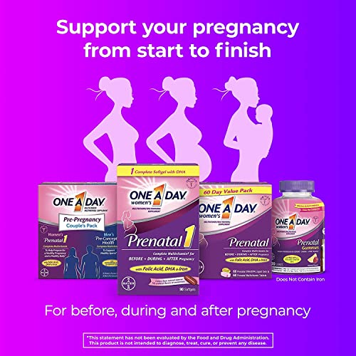 One A Day Women's Prenatal 1 Multivitamin, Supplement for Before, During, and Post Pregnancy