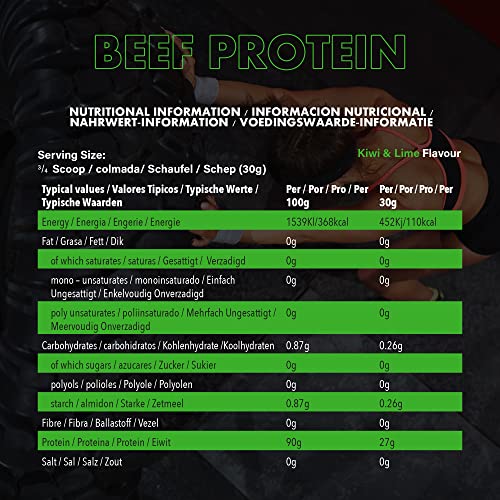 NXT Beef Protein Isolate 540g - High Protein Powder in Natural Amino Acids - Paleo, Keto Friendly