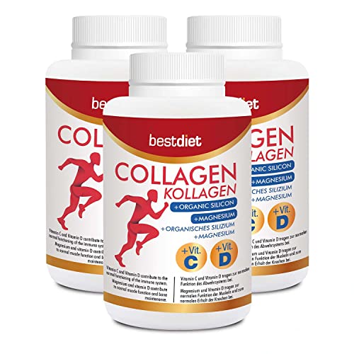 Bestdiet - Collagen with Silicon and Magnesium - Minerals - Bamboo Extract and Vitamins