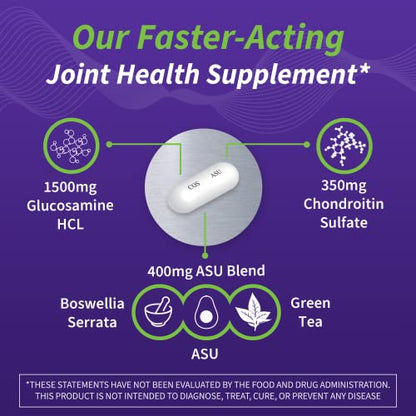 Cosamin ASU Joint Health Supplement – Advanced, Faster-Acting Formula, 90 Capsules