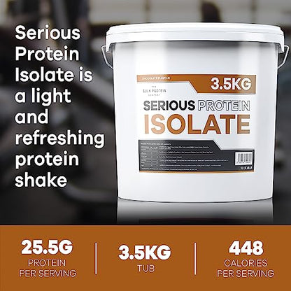 The Bulk Protein Company, Serious Protein Isolate – 3.5kg – Whey Protein Iso