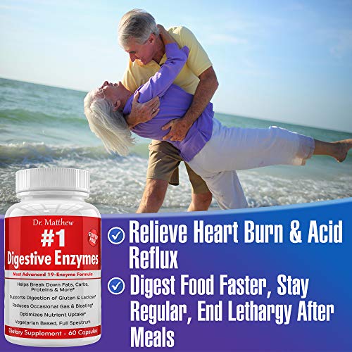 Best Digestive Enzymes for Women & Men with Lactase Lipase Amylase