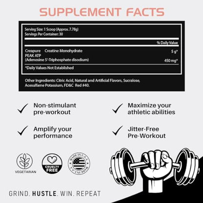 BLACKLABEL Supplements - Pure Power - Pre-Workout Dietary Supplement - Performance Booster - Stimulant Free - Muscle Builder - Supports Energy, Focus, Strength, Endurance & Recovery - Sour Watermelon