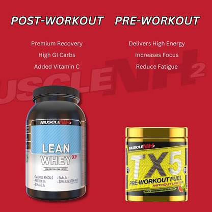 MuscleNh2 Lean Whey XP Diet Whey Protein Powder, Low Fat and Sugar, High Protein