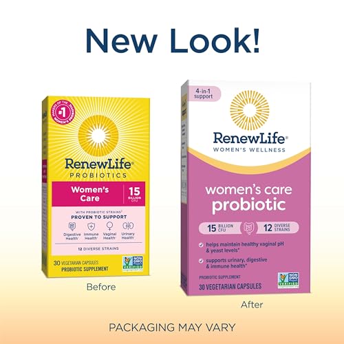 Renew Life Women's Probiotic Capsules, Supports pH Balance for Women, Vaginal, Urinary