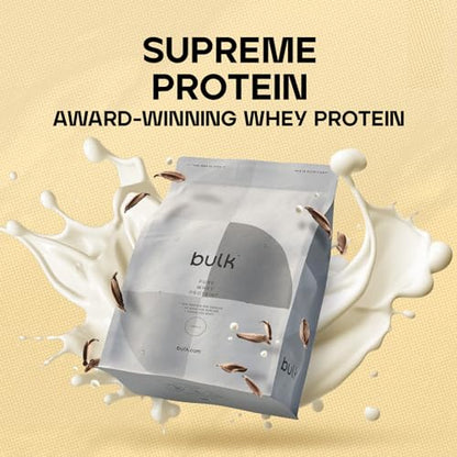 Bulk Pure Whey Protein Powder Shake, Vanilla, 1 kg, Packaging May Vary