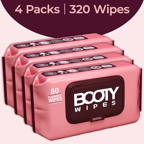 Booty Brand Wipes for Women - 320 Wipes for Adults | Premium Feminine - pH Balanced & Infused