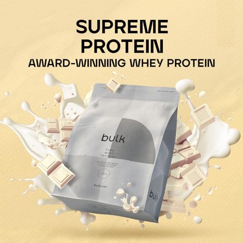 Bulk Pure Whey Protein Powder Shake, White Chocolate, 2.5 kg, Packaging May Vary