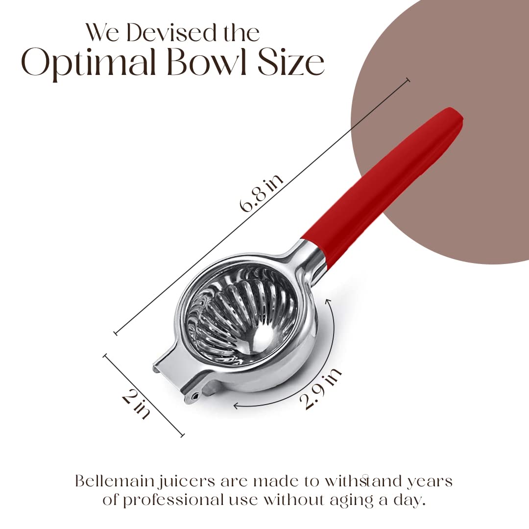 Bellemain Citrus Juicer | Metal Lemon Squeezer | Lime and Lemon Juicer Stainless Steel