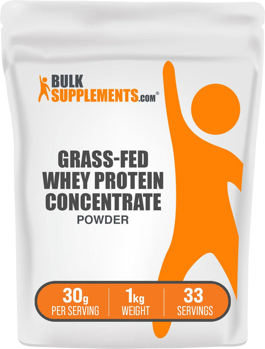 BULKSUPPLEMENTS.COM Grass Fed Whey Protein Powder - Pure Protein Powder 